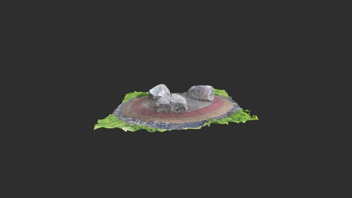 Rock Boulder Formation / Art Installation 3D Model