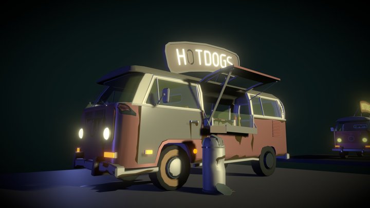 Hot-Dog-Van draft - Homework-8 3D Model