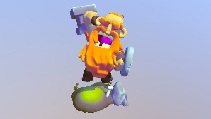 Dwarf warrior 3D Model