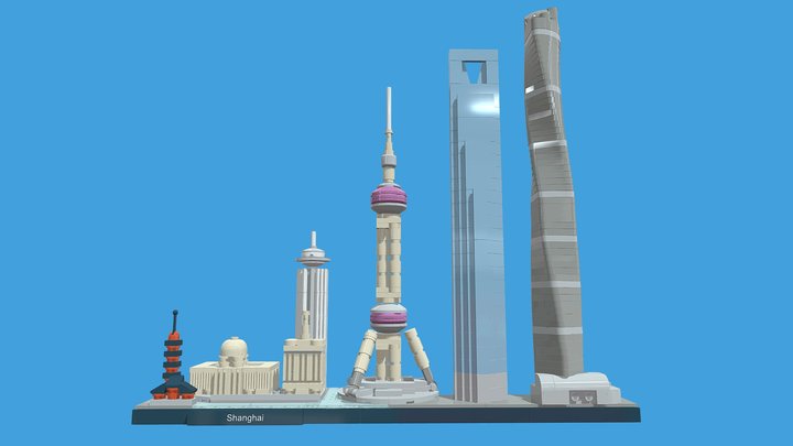 LEGO Architecture 21039 Shanghai 3D Model