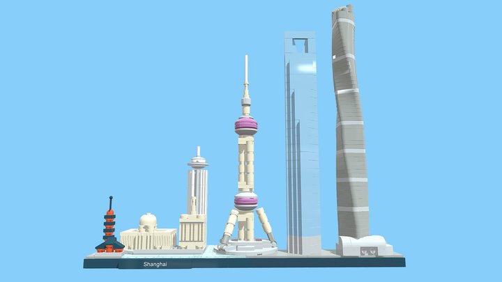 LEGO Architecture 21039-1 Shanghai 3D Model
