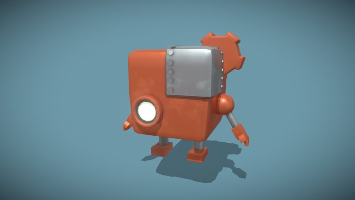 Small Robot Boy 3D Model