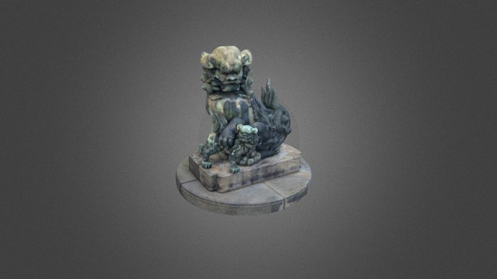 JAPANESE DRAGON STATUE // 3D Model