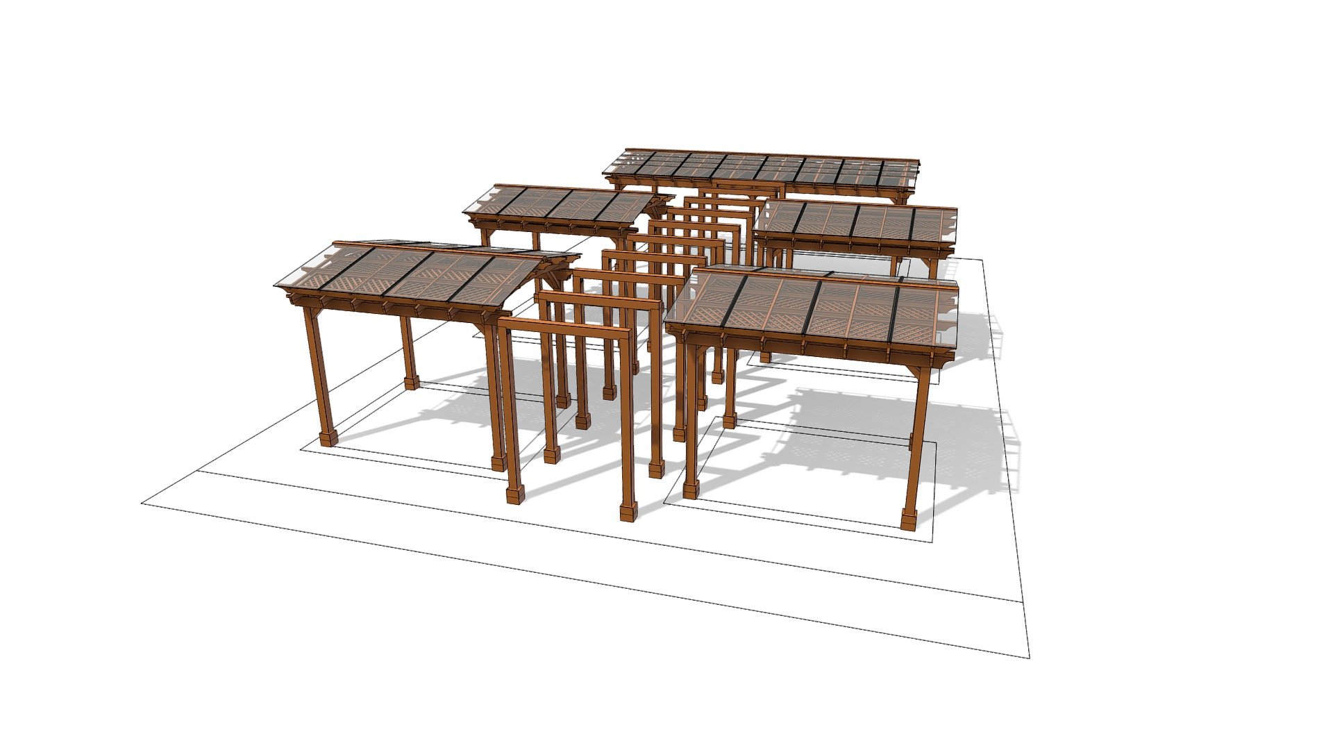 Custom Pergolas and Entryway - 3D model by Conceptual Engineering ...