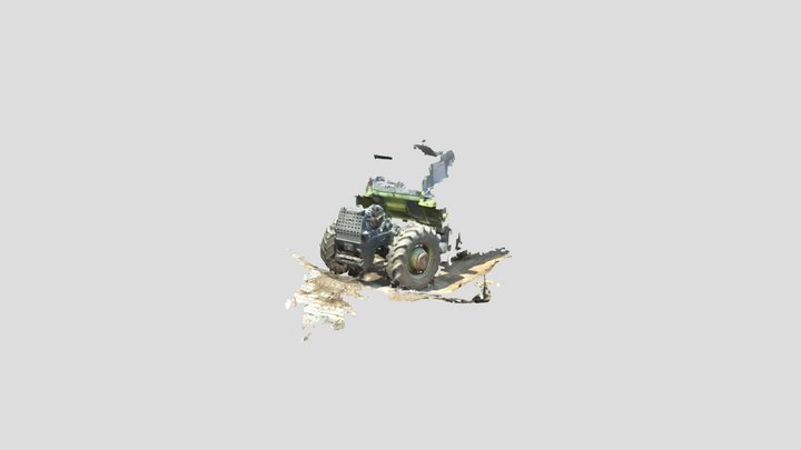 Mercedes Unimog Engine 3D Model