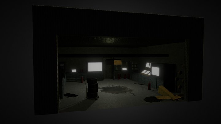 F1 Garage 3D Model