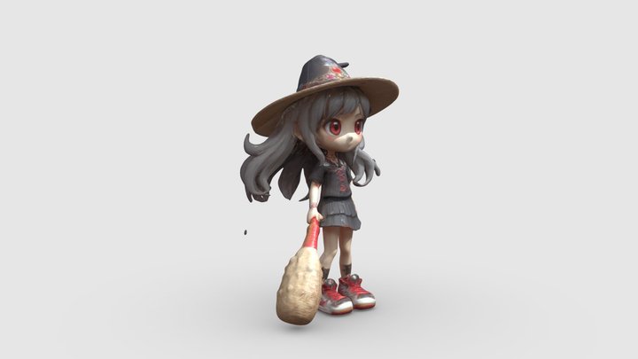 A_mini_girl_in_a_fant_0301163129_texture 3D Model