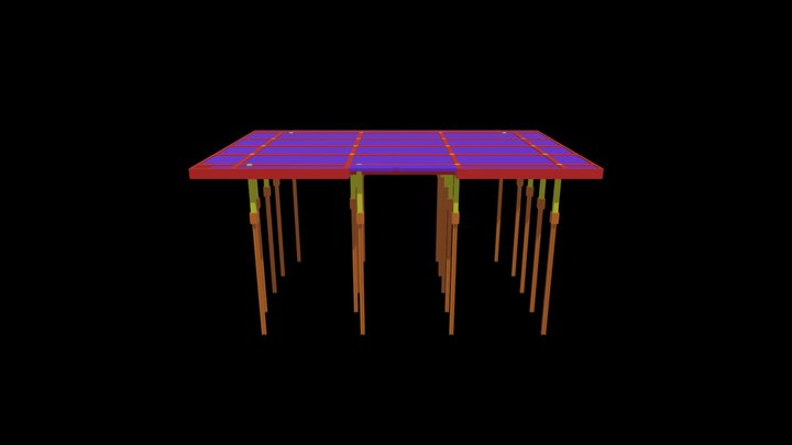 ARMADURAS LAJES - Vista 3D - {3D} 3D Model