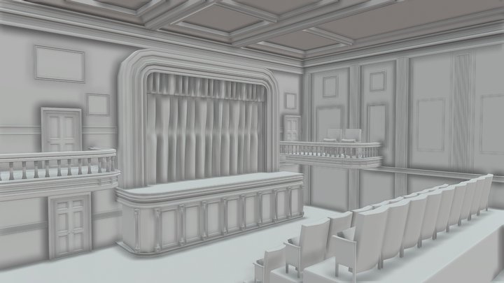Classic Theatre 3D Model
