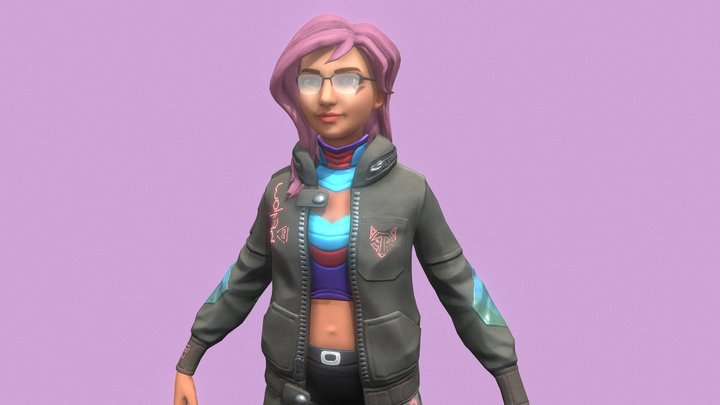 Female Character | Stylized 3D Model