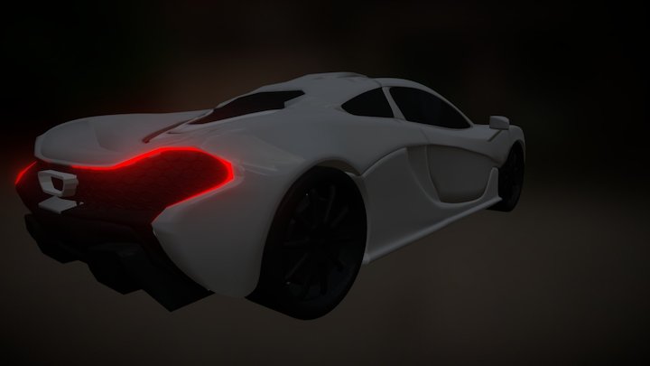 McLaren P1 White 3D Model