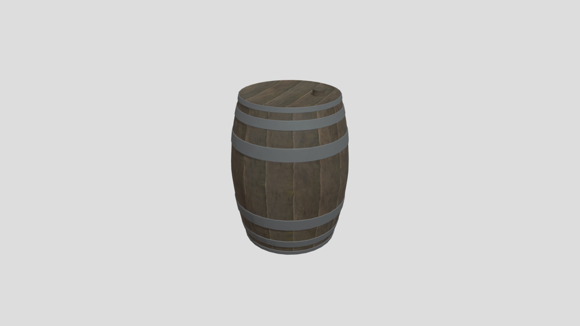 3D model Wooden Barrel - This is a 3D model of the Wooden Barrel. The 3D model is about a stack of coins.