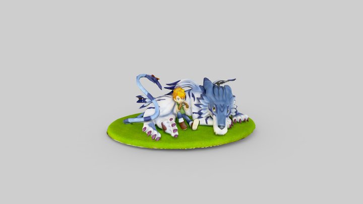 Garurumon 3D Model