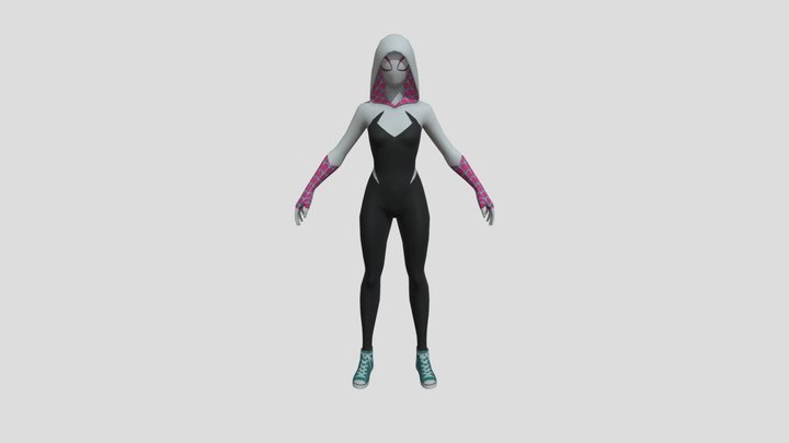 Free Fire Spider-Man female 3D Model New 3D Model