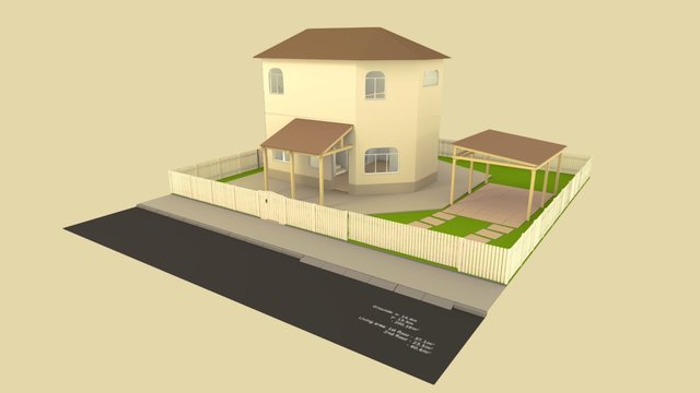 Basic House 1 3D Model