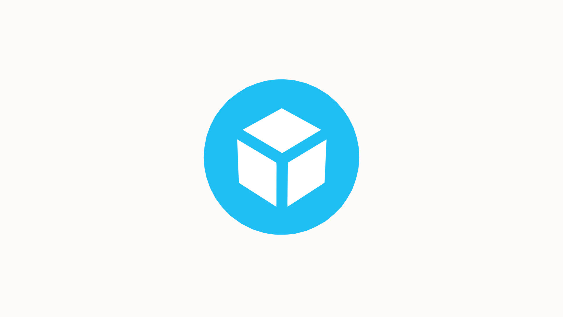 Rhombic-dodecahedral logo