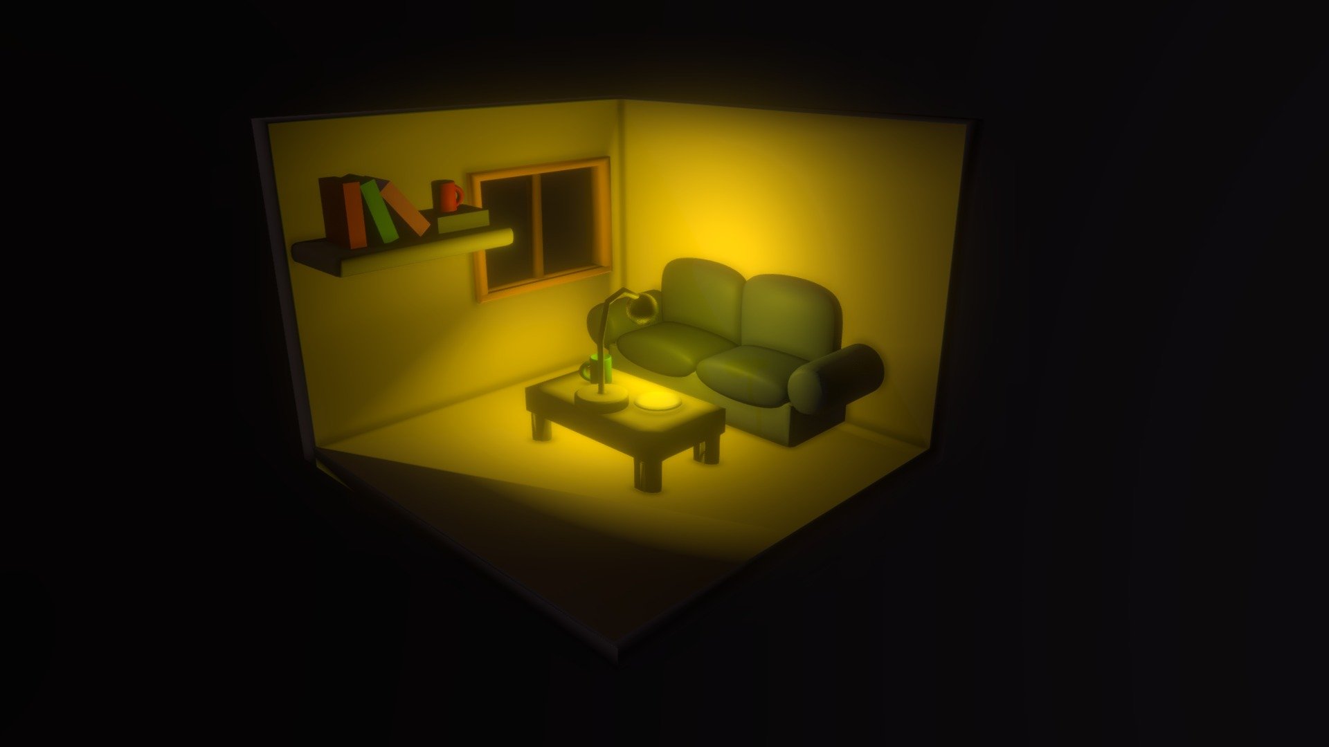 Low poly room - Download Free 3D model by Astro (@glebchebonenko ...