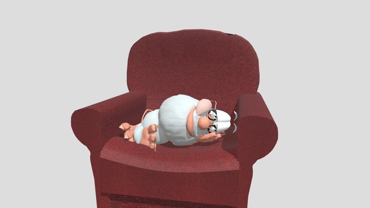 Sleeping Buba 3D Model