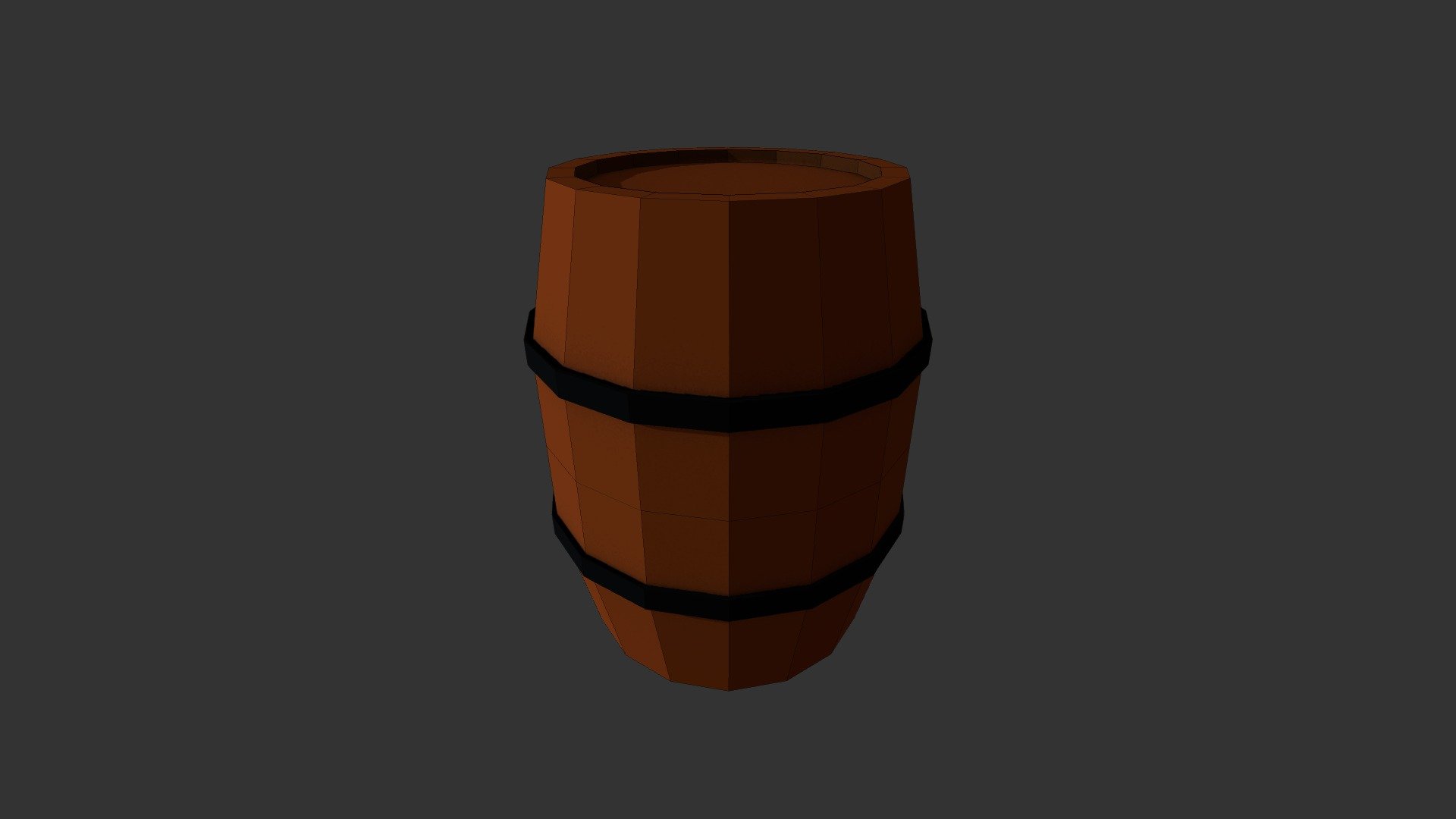 Low Poly Barrel