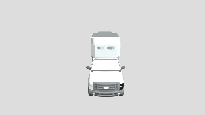 Truck Camper9f 3D Model