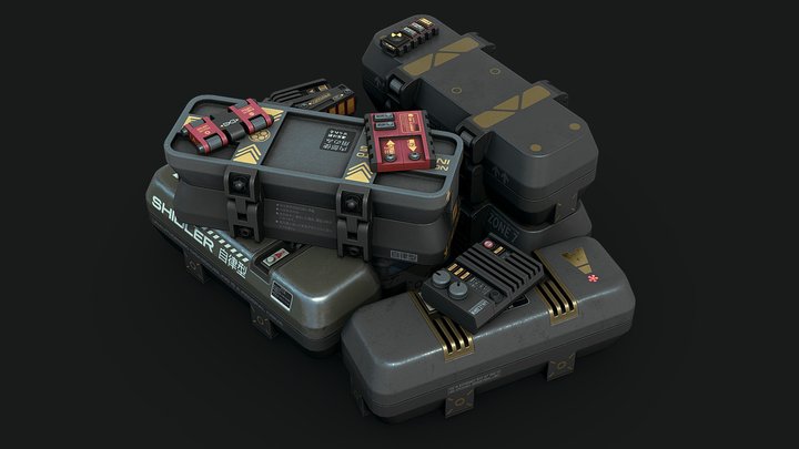 Shidler Devices and Cases 3D Model