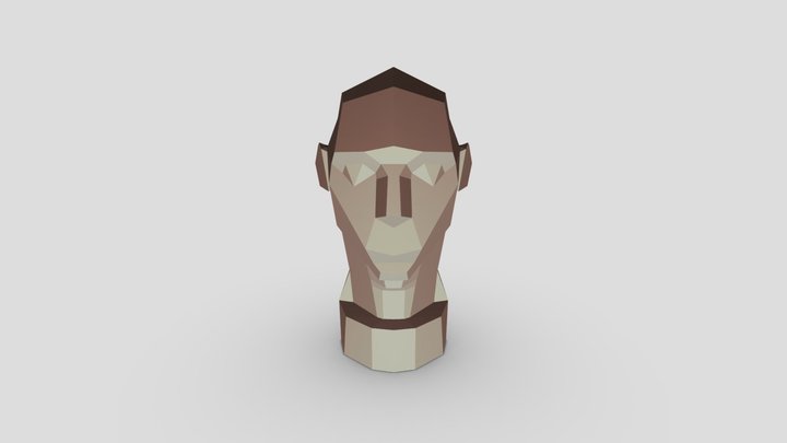 Asaro Head Simplified 3 3D Model