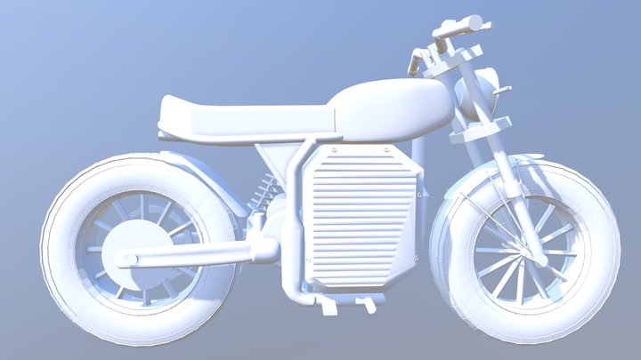 eScrambler High Poly Model 3D Model