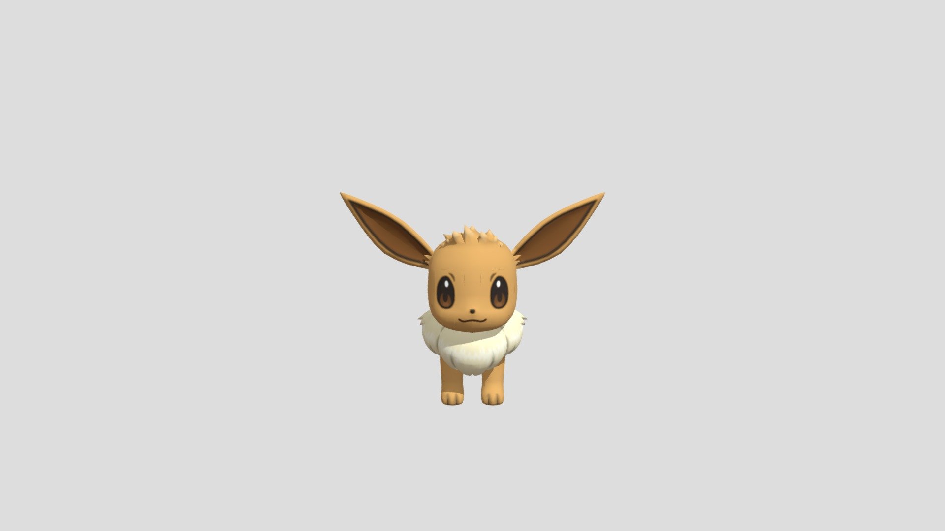 Mobile - Pokémon Quest - #133 Eevee - The Models Resource