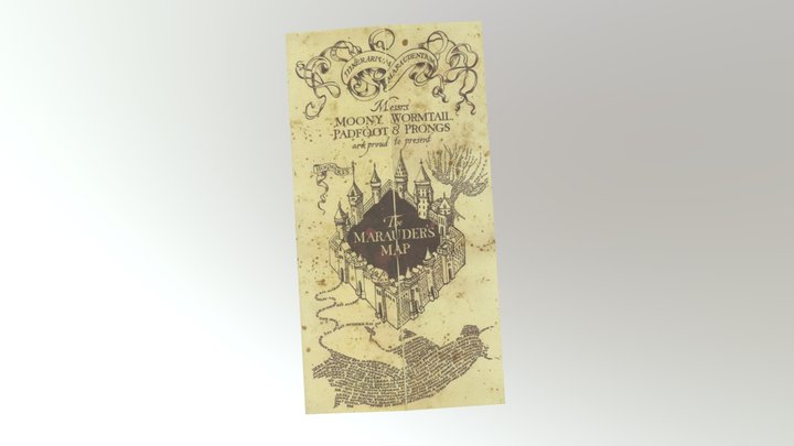 The Marauder's Map [FREE, RIGGED] – Kostenloses 3D-Modell STL
