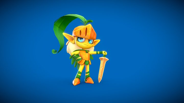 The Carrot Knight 3D Model