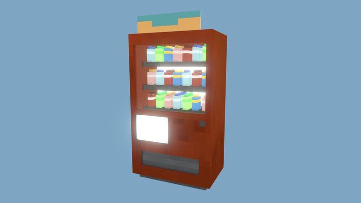 Voxel-Vending Machine 3D Model