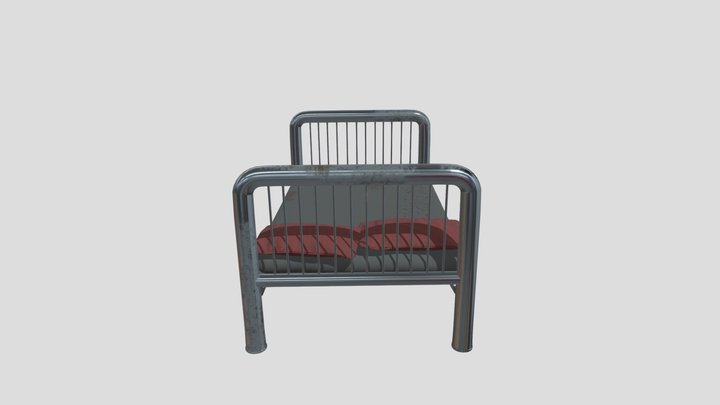 Military Bed 3D Model
