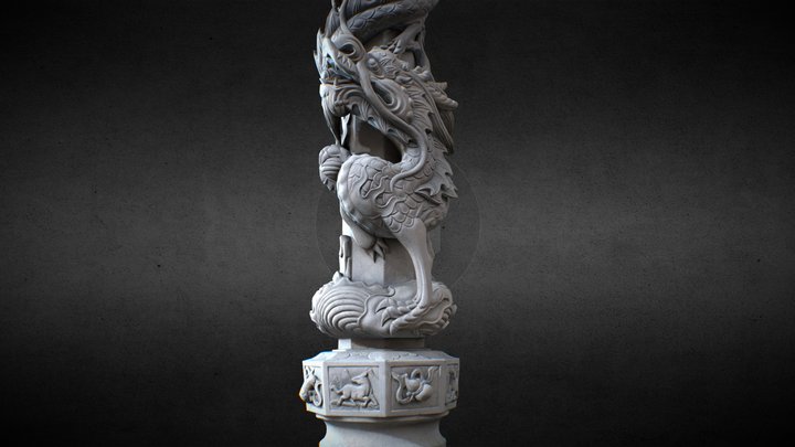 Dragon Column-02 中和廣濟宮 3D Model
