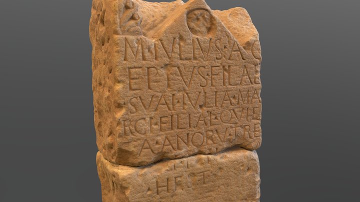 Roman Tombstone 3D Model