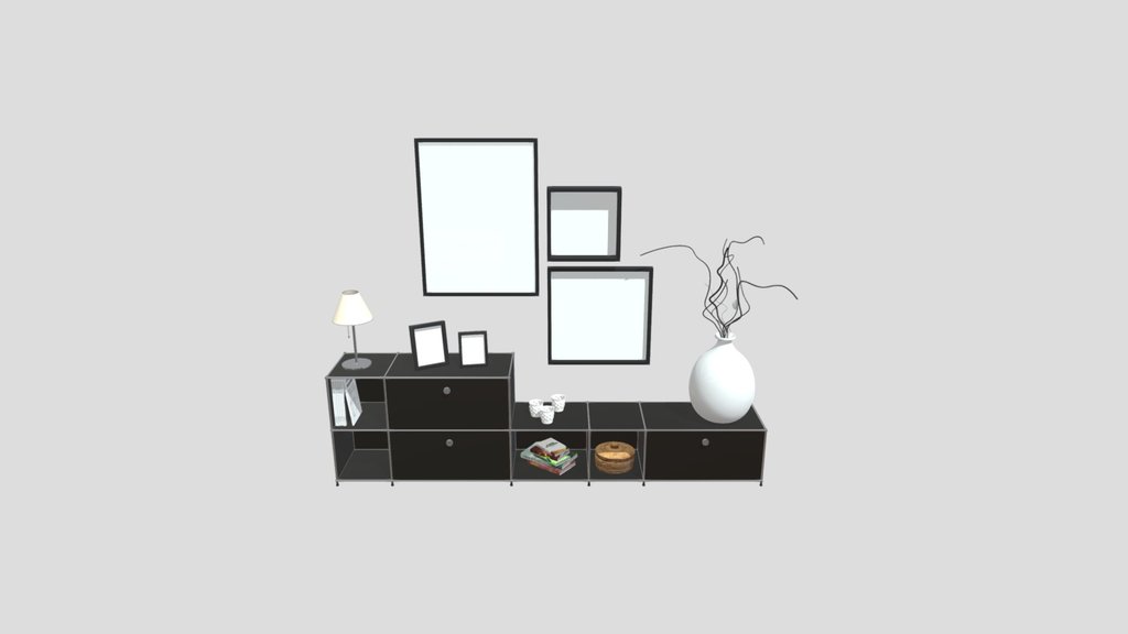 Sideboard With Decoration Elements