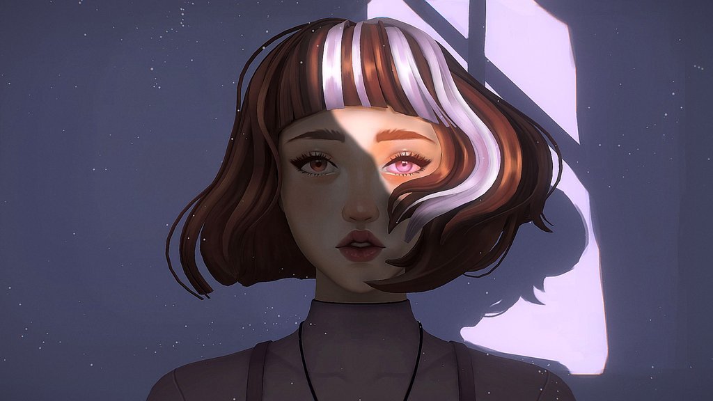 Stargazing through the attic window ☆