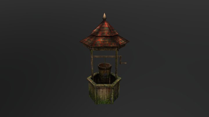 Abandoned Wishing Well 3D Model