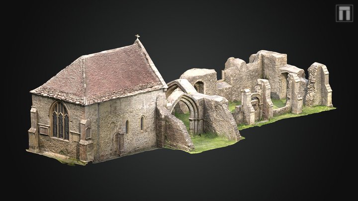 St Leonards Old Church, Sutton Veny 3D Model