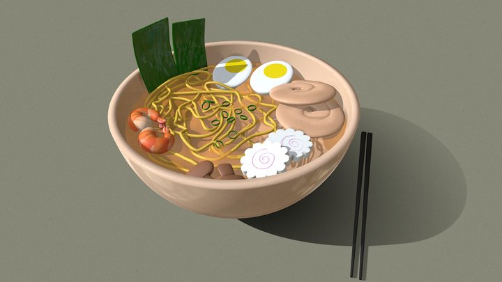 Japan Ramen 3D Model