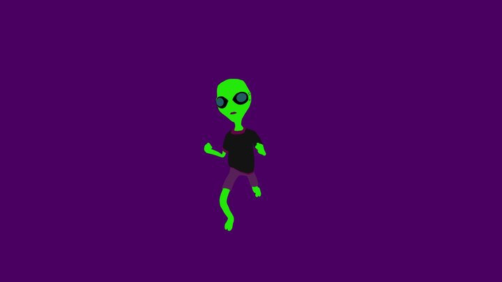 Dancing alien 3D Model