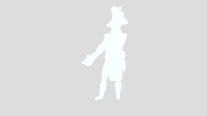 Toussant L"overture Militay Warrior Haiti 3D Model