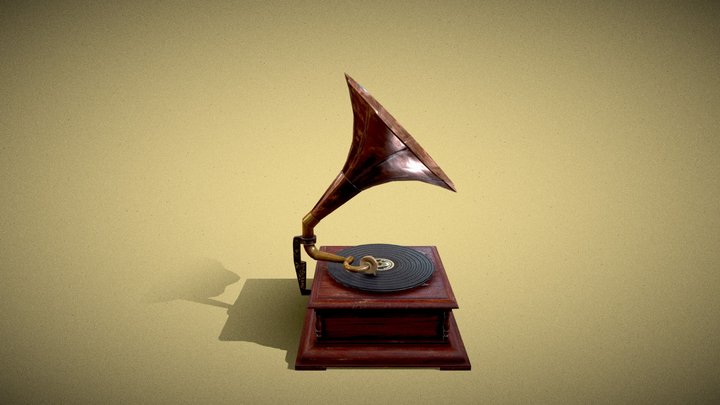 Gramophone 3D Model