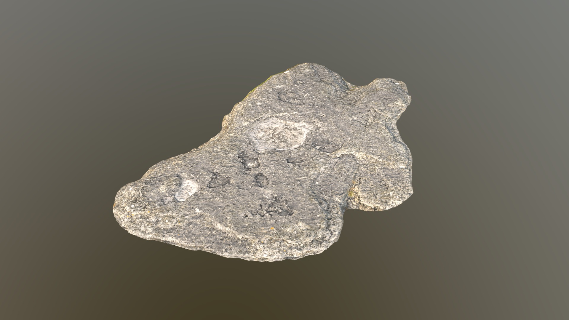 3D model Rauk Stone G - This is a 3D model of the Rauk Stone G. The 3D model is about a rock with a dark background.