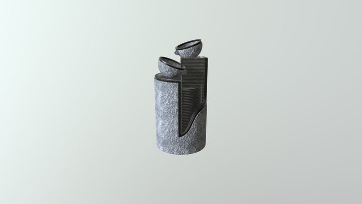 Stone Water Feature 3D Model