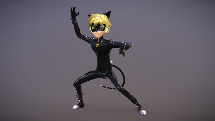 Miraculous Cat Noir 3D Model
