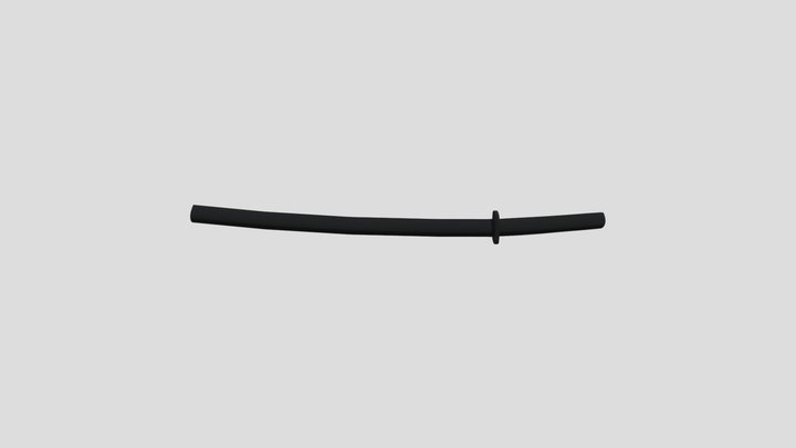 Samurai Sword 3D Model