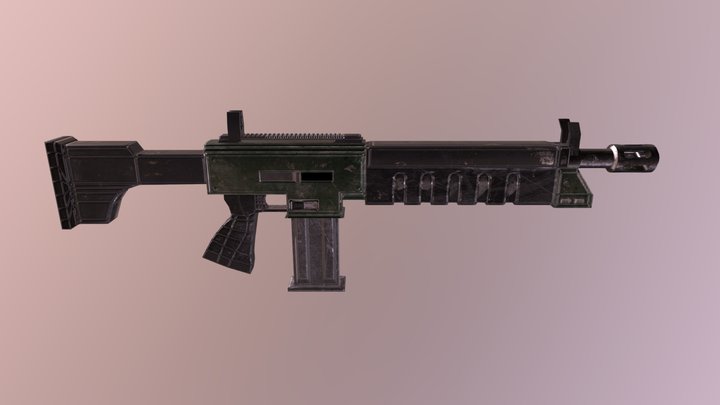 Autogun Agripinaa Pattern 3D Model