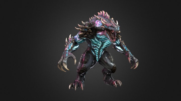 Glow Monster 3D Model