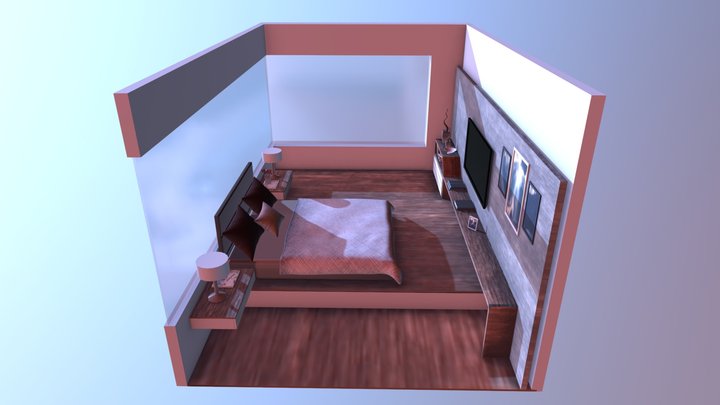 Bedroom Modeling 3D Model