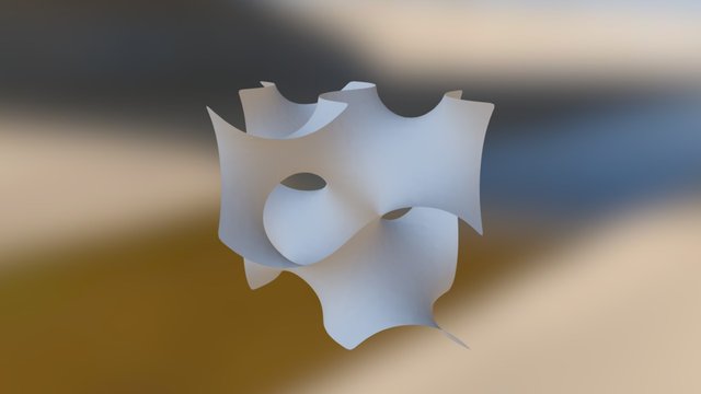 Gyroid 1 Cell 3D Model